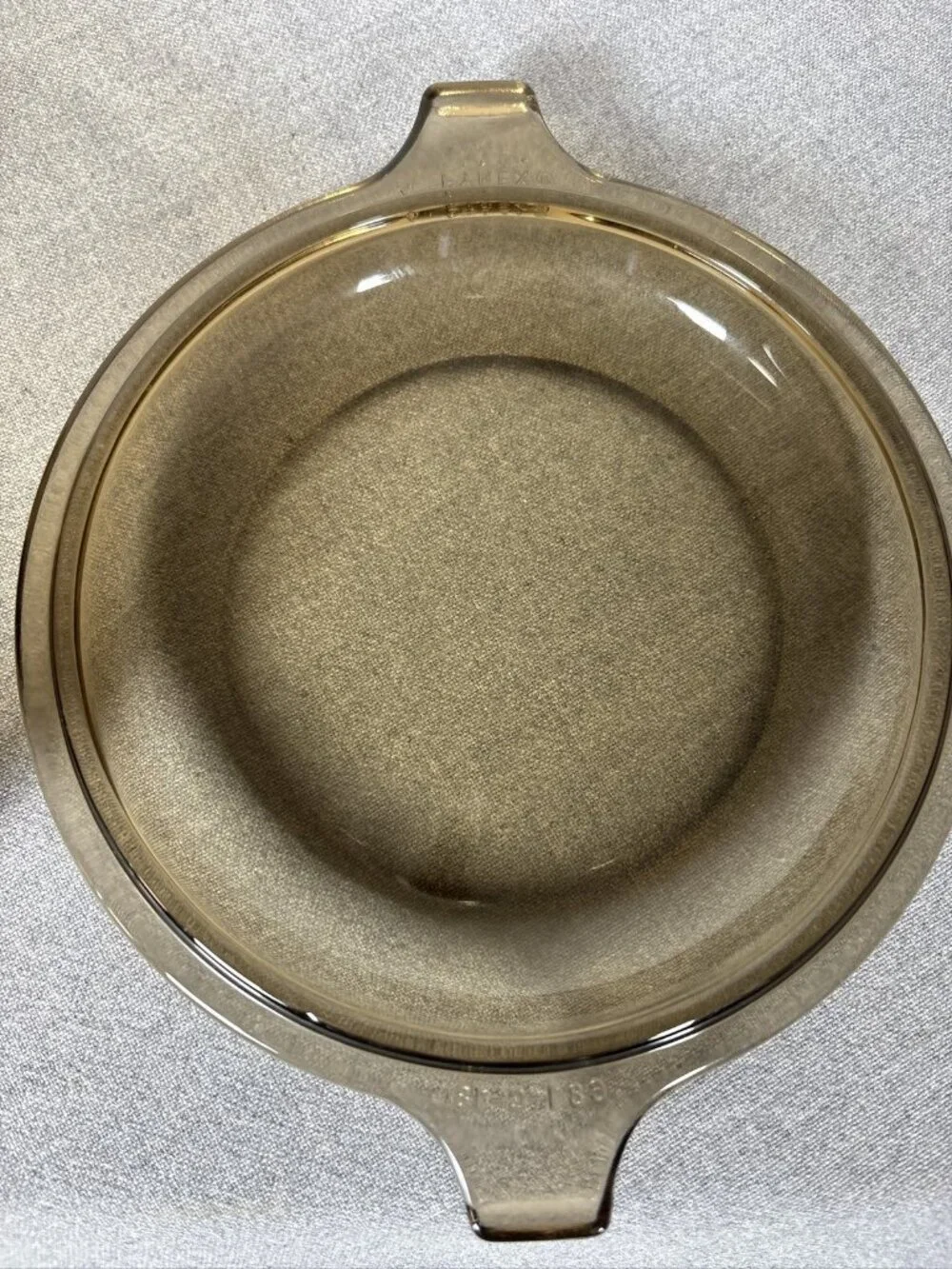 Pyrex Amber Glass Round Casserole Baking Dish with Lid #023 1.5L